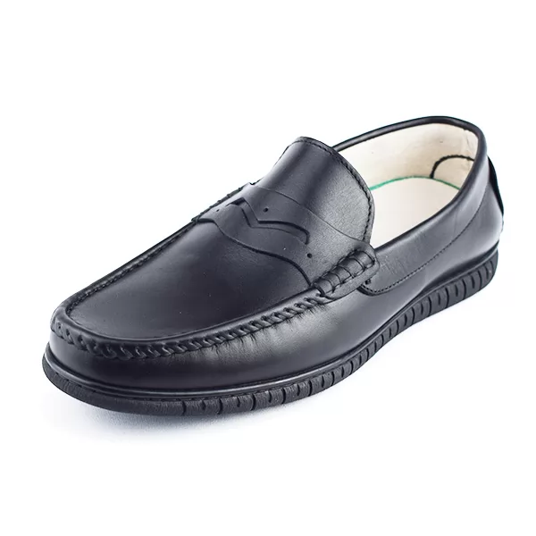 Mocassin pour homme 005 noir cuir  ........ 